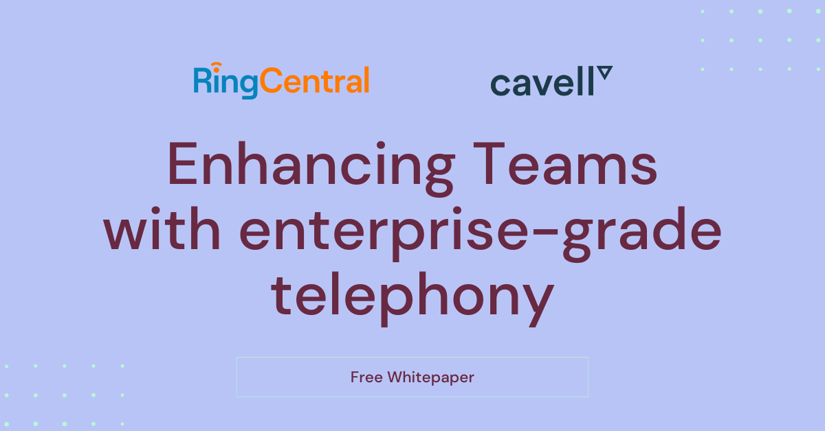 Whitepaper Enhancing Teams with enterprise-grade telephony
